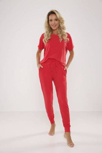 524 Pigiama da donna Paula De Lafense - lampone