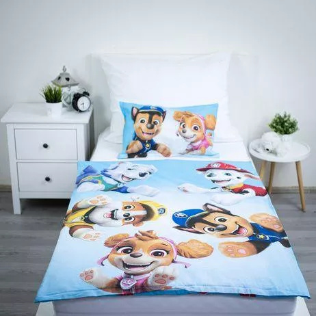 Jerry Fabrics Biancheria da Letto in Cotone Paw Patrol PP650 100x135 40x60 Cotone