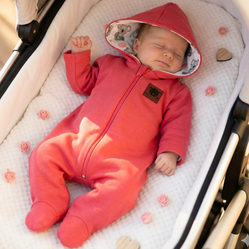 Tutina neonato Nini Organic Sweet Koala– imbottita, 100% cotone bio