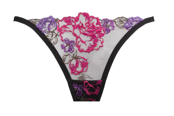 Perizoma da donna Estella - lingerie elegante con ricamo, nero, sensuale e confortevole