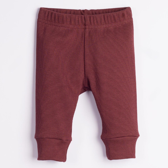 228019 Nicol FARMA Pantaloni neonato elasticizzati a coste marrone scuro