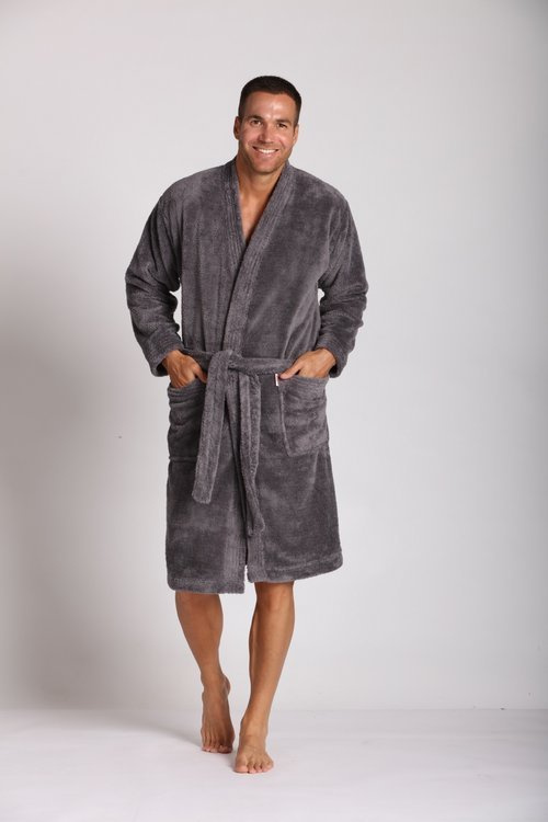 391 Accappatoio Hugo da uomo De lafense - grigio