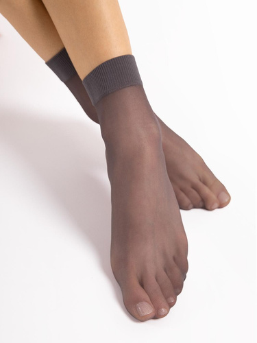 Calzini donna Fiore C 1100 Maja 15 den lisci lycra 2 paia- graphite