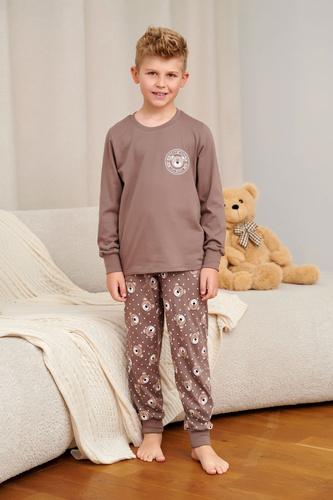 Doctor Nap 7509 Bear Club Pigiama lunga per bambini in cotone con tasche