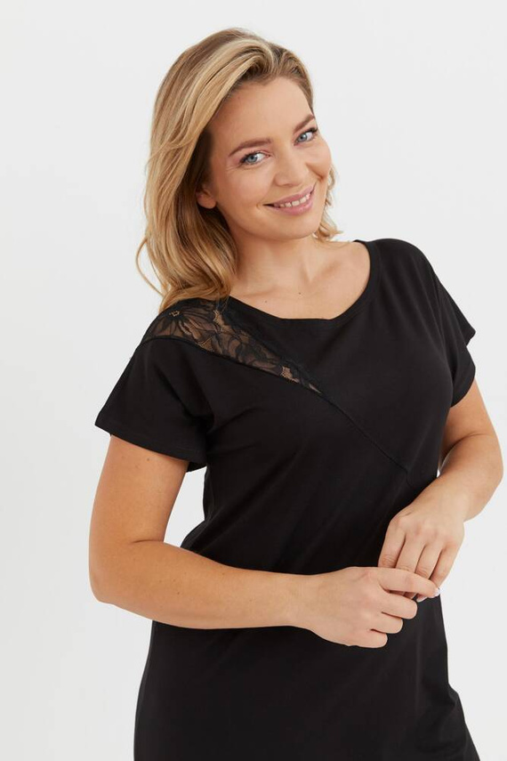 737 Camicia da notte Velar Forex - nero