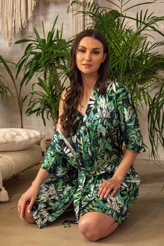 638 Lurdes Accappatoio da donna De Lafense - verde