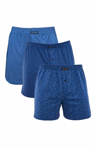 Cornette 435/02 A'3 boxer uomo cotone taglio comodo set 3 pezzi