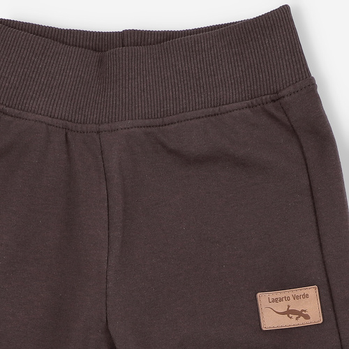 KAR-0040/BRA Pantaloni della tuta per ragazzo Lagarto Verde chocolate - comodi, in cotone, produzione polacca