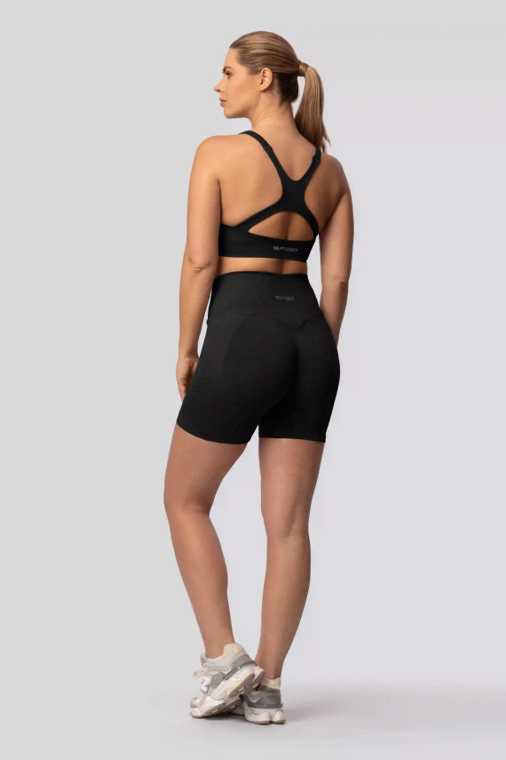 Spaio PUSH-UP PRO shorts modellanti senza cuciture vita alta fitness black