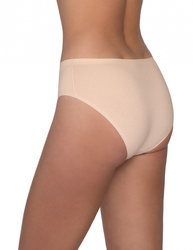 Slip donna Lama L-LC1597 BI senza cuciture cotone 2 pezzi beige-moka