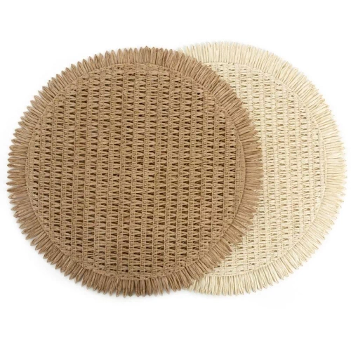 Sottopiatto Eurofirany elegante tovaglietta da tavola glamour Joan beige