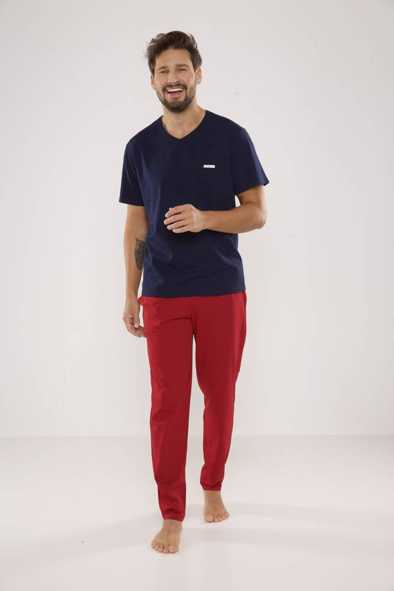 624 Pigiama Kevin Forex Uomo - blu navy-bordeaux