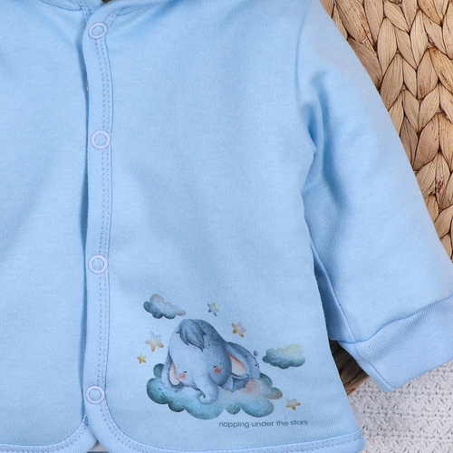 ABN-5616 Giacca per neonato Little Dreamers Nini in cotone organico - biologica, sicura, calda