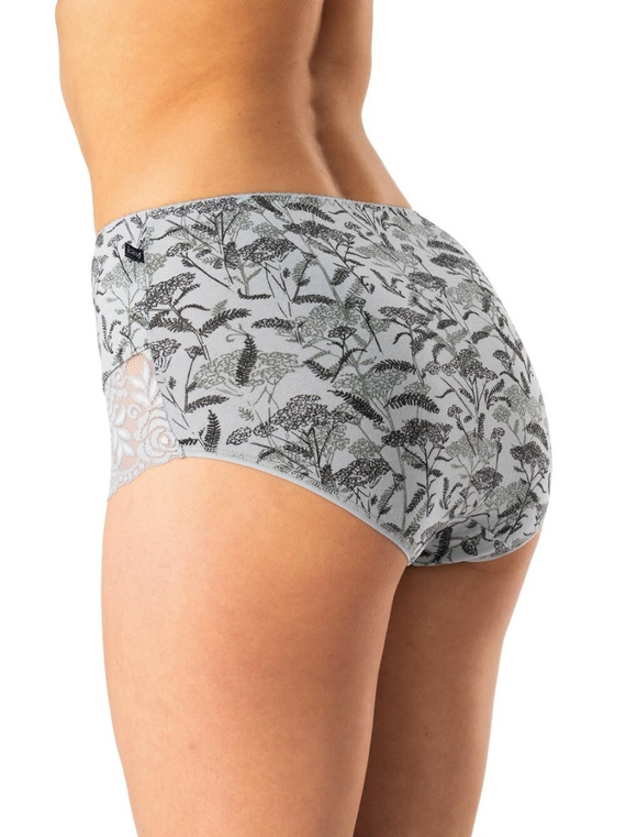 Mutandine da donna Key LPF 578 grigio nero - cotone, confortevoli, confezione da 2 pezzi