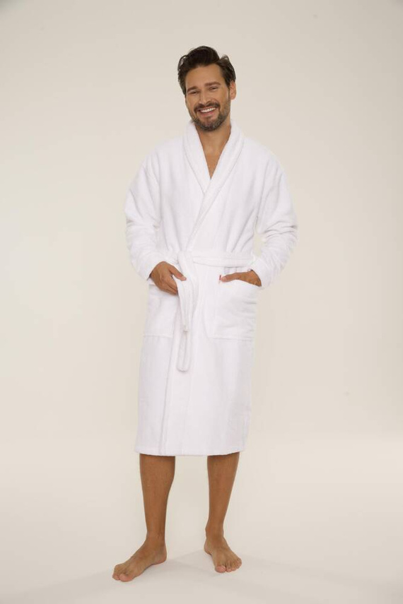 735 Vestaglia da uomo Manuele De Lafense - bianco