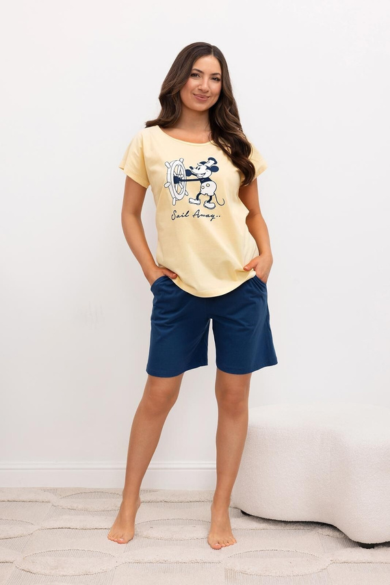 Pigiama donna Regina 4012 cotone Mickey Mouse corto comodo
