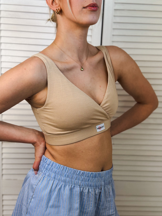 Milk&Love Mombri Klasyk reggiseno allattamento impermeabile beige
