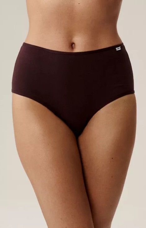 3CLP-011/Z25 Maxi mutandine da donna Atlantic beige-vino-viola - cotone, 3 pz.