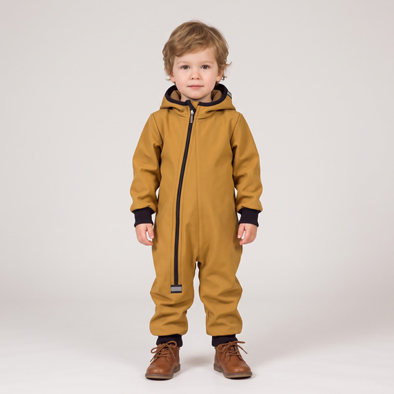 Tuta bambini Nicol 229083 Softshell con pile oliva
