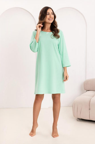 Regina 179 Camicia da notte donna 100% cotone 3/4 ginocchio