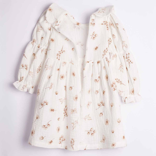 Vestito bambina Nicol 224280 mussola 100% cotone manica lunga