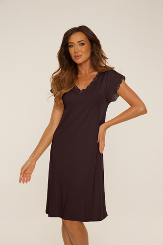 816 Camicia da notte Hazel De Lafense - cioccolato