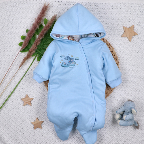 ABN-5617 Tutina per neonato in cotone biologico Little Dreamers Nini - calda, ecologica, sicura