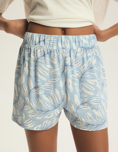 Pigiama 44485 Estes Henderson – 100% cotone, ricamo floreale, maniche corte