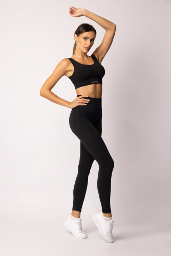 Leggings da donna SPAIO Flex Innergy 2.0 nero - senza cuciture, supporto per il recupero