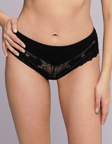 Mutandine da donna Ava 2253 - Mutandine classiche in pizzo con broccato e microfibra liscia | Comfort + eleganza per tutti i giorni