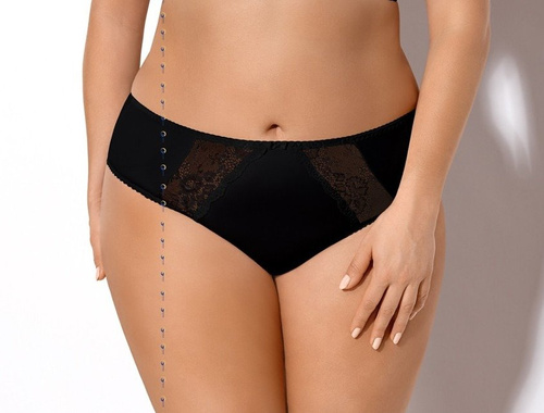 Gorsenia K 358 Blanca mutandine nere