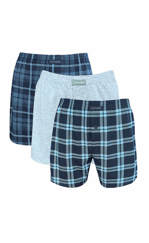 Bokserki 945/13 Cornette Uomo Boxer in Cotone Morbidi Confezione da 3