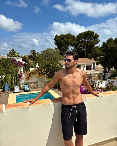 Pantaloncini da uomo Leader Moda italiana-nero