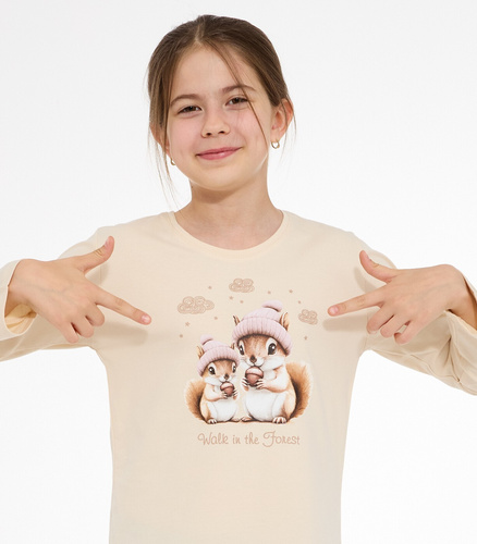 Camicia da notte per ragazza Cornette Snack 2 549/207, 258/207 – 100% cotone