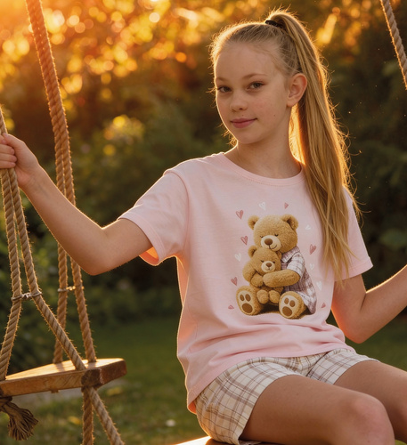 Pigiama da bambina Cornette Young Girl 788/114 Dolce Vita, 100% cotone