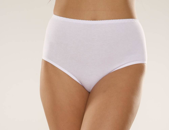 018 Sara Slip a vita alta De lafense - bianco