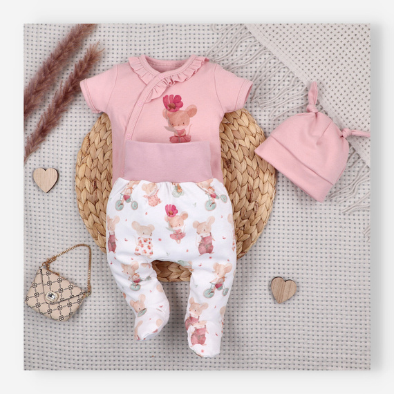 Nini Ghettine Neonato Little Mouse 100% Cotone Biologico – Made in Polonia