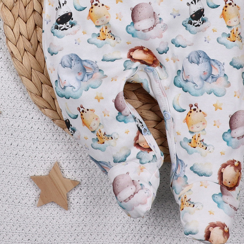 ABN-5607 Tutine per bambini Little Dreamers Nini in cotone biologico - bottoni a pressione senza nichel, ipoallergeniche, produzione polacca