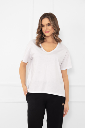 Klara - camicetta donna a maniche corte | Italian Fashion bianco