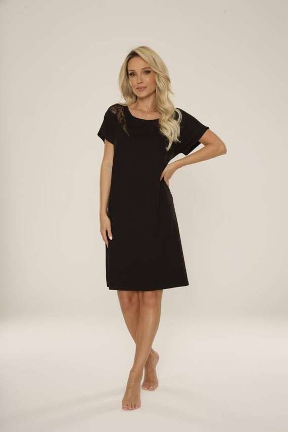 737 Camicia da notte Velar Forex - nero