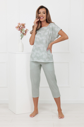 Pigiama KALINA Italian Fashion – 100% cotone, 3/4