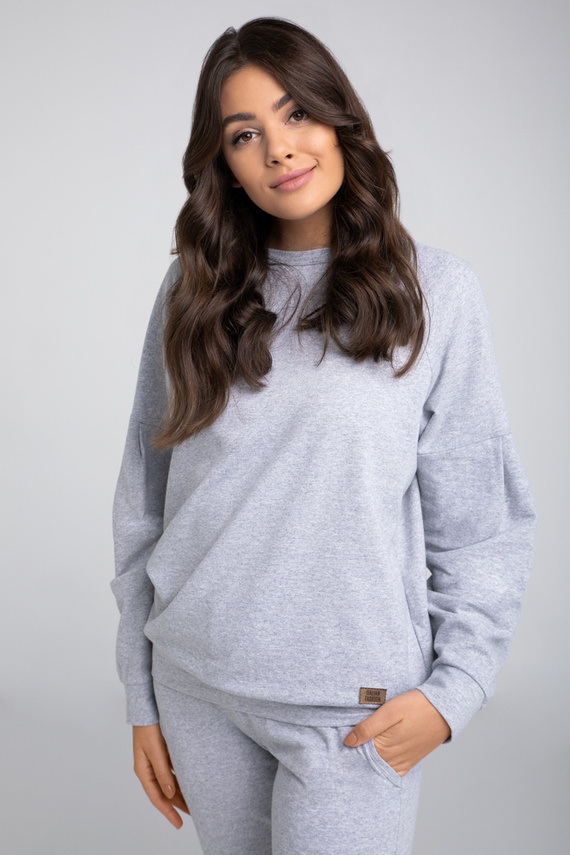 Parma Donna Set manica lunga, pantaloni Moda Italiana - grigio