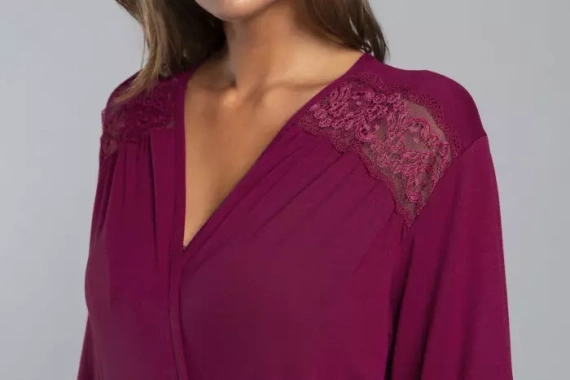 Samaria Robe Moda Italiana manica 3/4 - vino