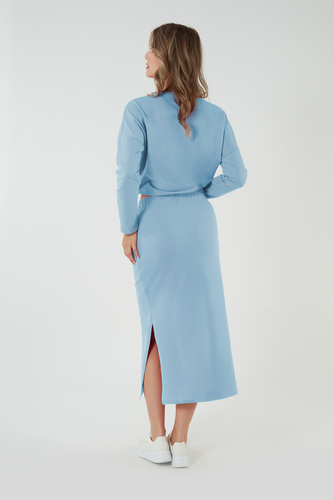 Maxi gonna Stella donna Moda italiana - blu