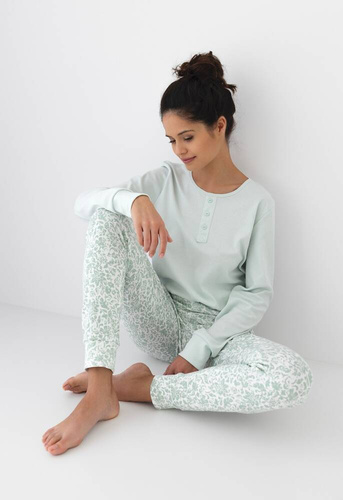 Pigiama da donna Olive Interlock Sensis - menta
