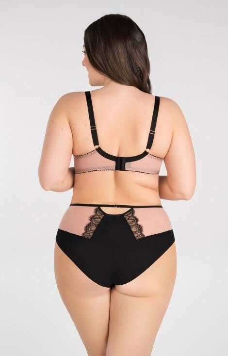 Gorsenia K 834 Nero a Nero Reggiseno morbido Nero
