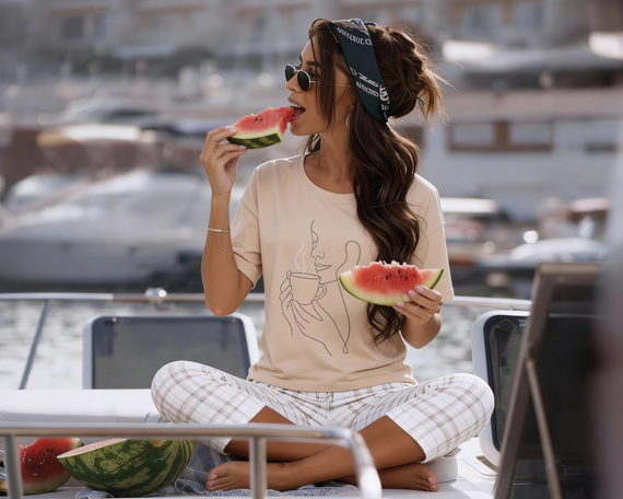 Pigiama donna Cornette 775/340 Morning 100% cotone 7/8