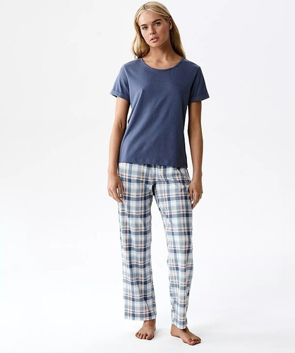 Pigiama donna Atlantic NLP-513 modal cotone manica corta pantaloni fantasia