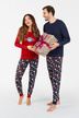 piżama damska czerwona