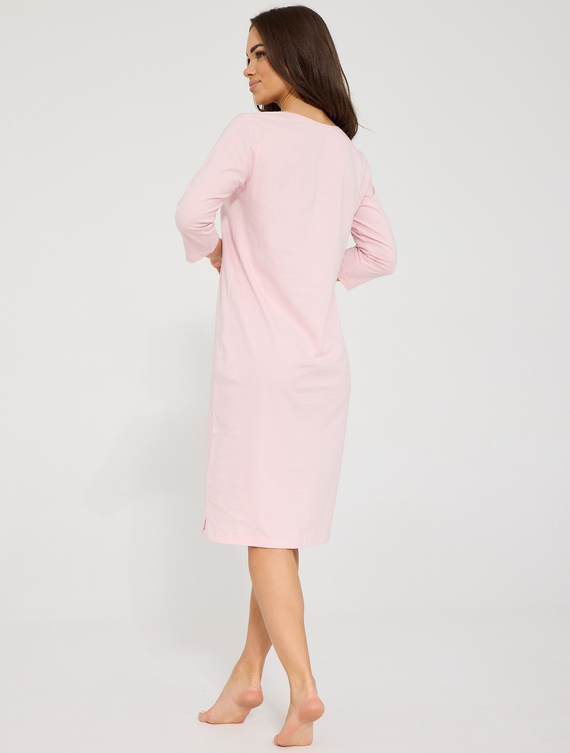 Cornette Your Day 2 641/501 Camicia da notte 100% cotone 3/4 rosa